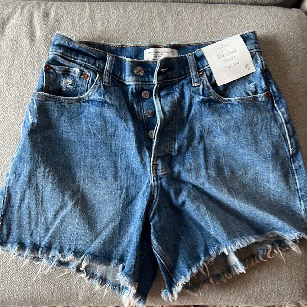 NWT Abercrombie & Fitch Curve Love Dad Shorts